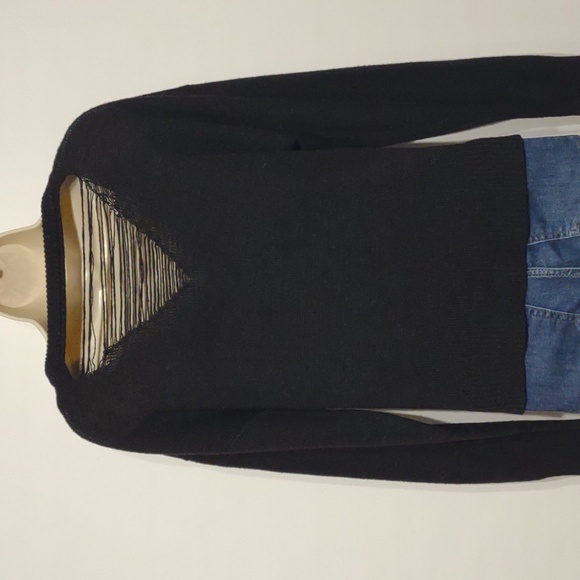 Hot Topic Don't Know Dont Care Deconstructed Crop  Sweater - Picture 9 of 12